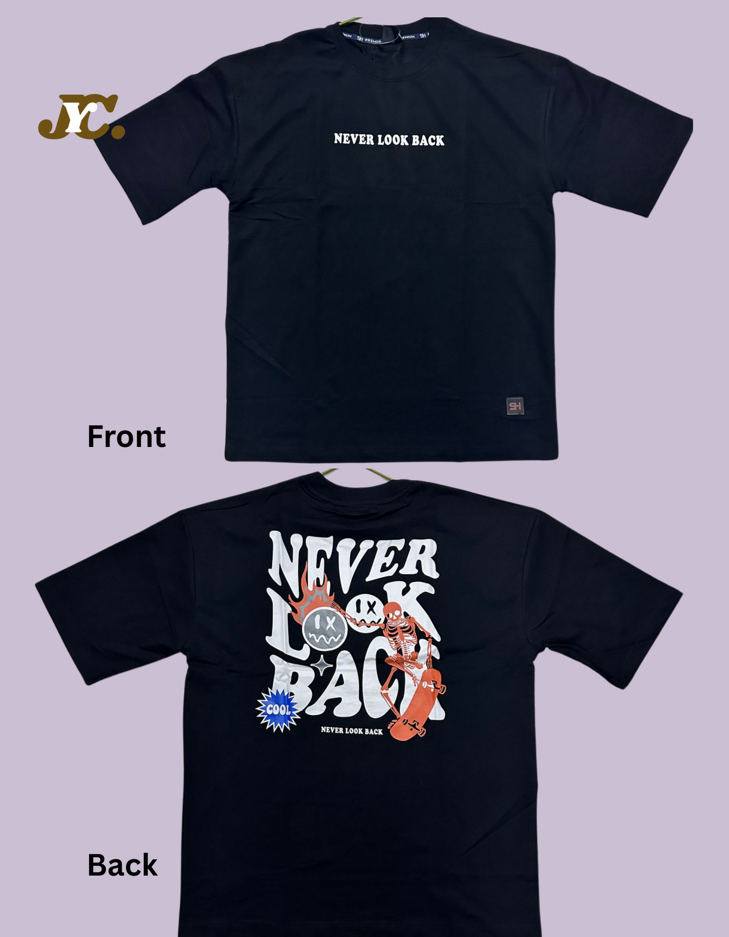 Never Look Back Oversize Tees