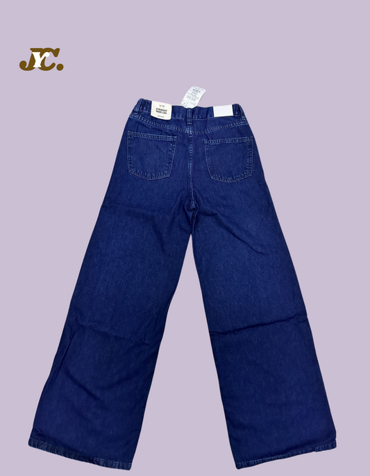 Straight Wide Leg XSide Ladies Jeans Pant