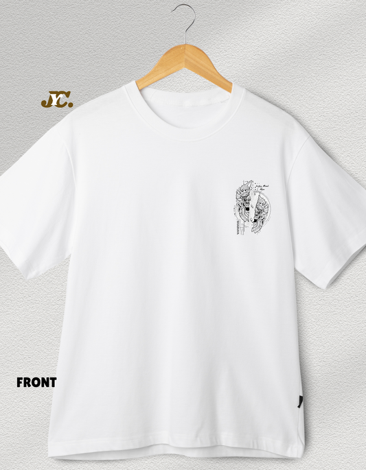 J51-Bhairava Divine Unisex Oversized T-Shirt – 100% Cotton | Drop Shoulder | Premium Finish