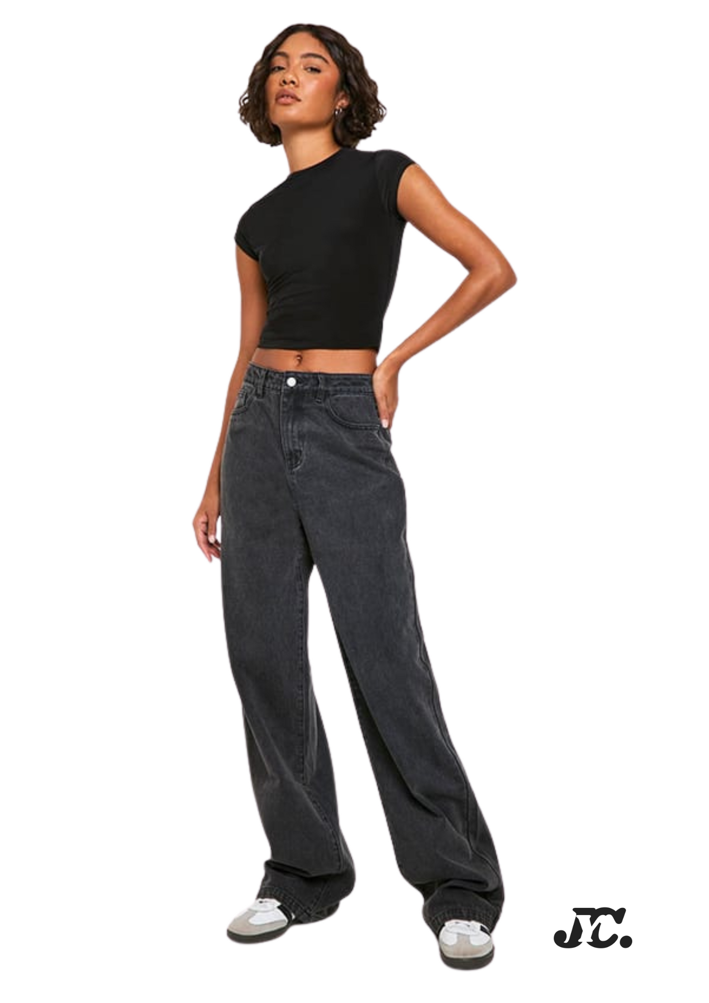 BH Women's Wide-Leg High-Waist Jeans Pant