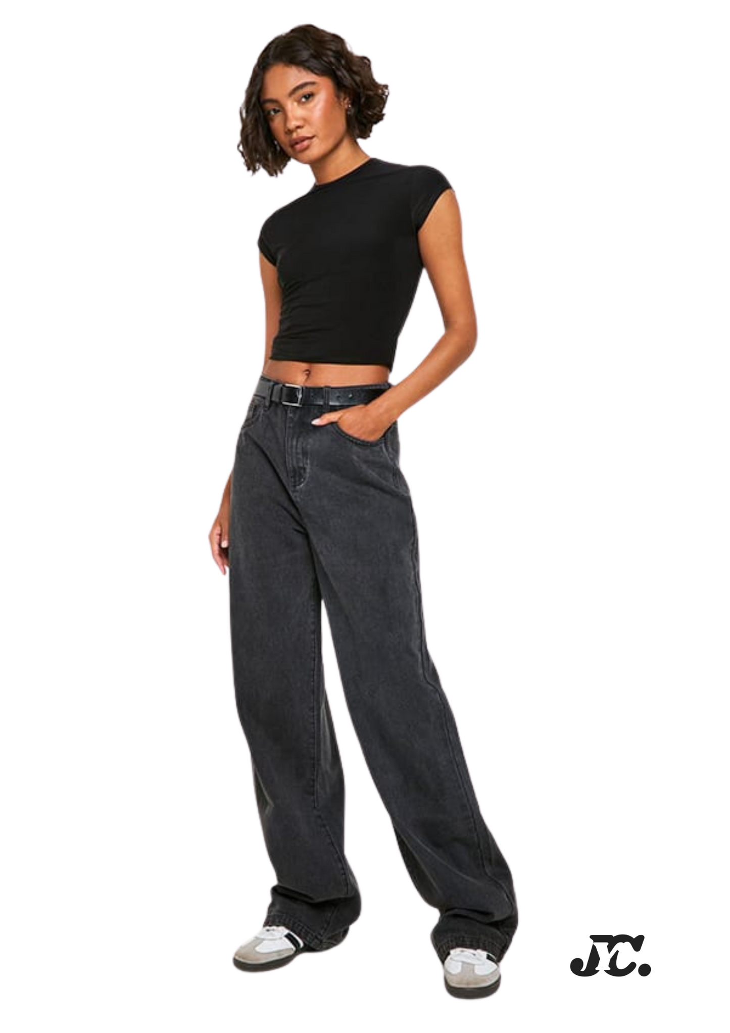 BH Women's Wide-Leg High-Waist Jeans Pant