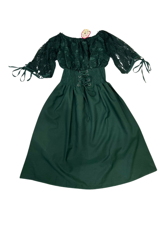 1021- Mini dress with lace - ladies mini dress with net design on top