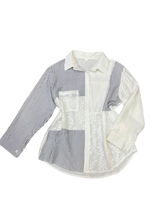 1005-Embroidery Shirt- Fashionable Shirt for Ladies
