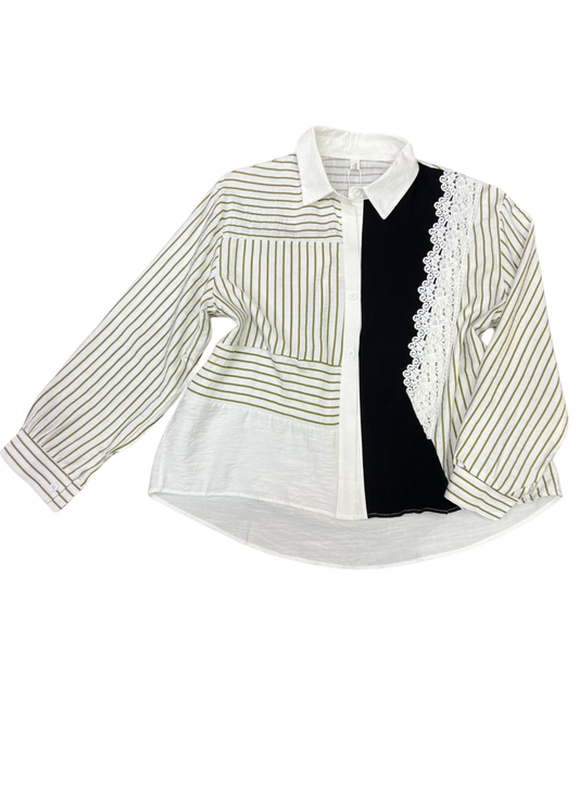 1004- Lace Shirt- Fashionable shirt for ladies