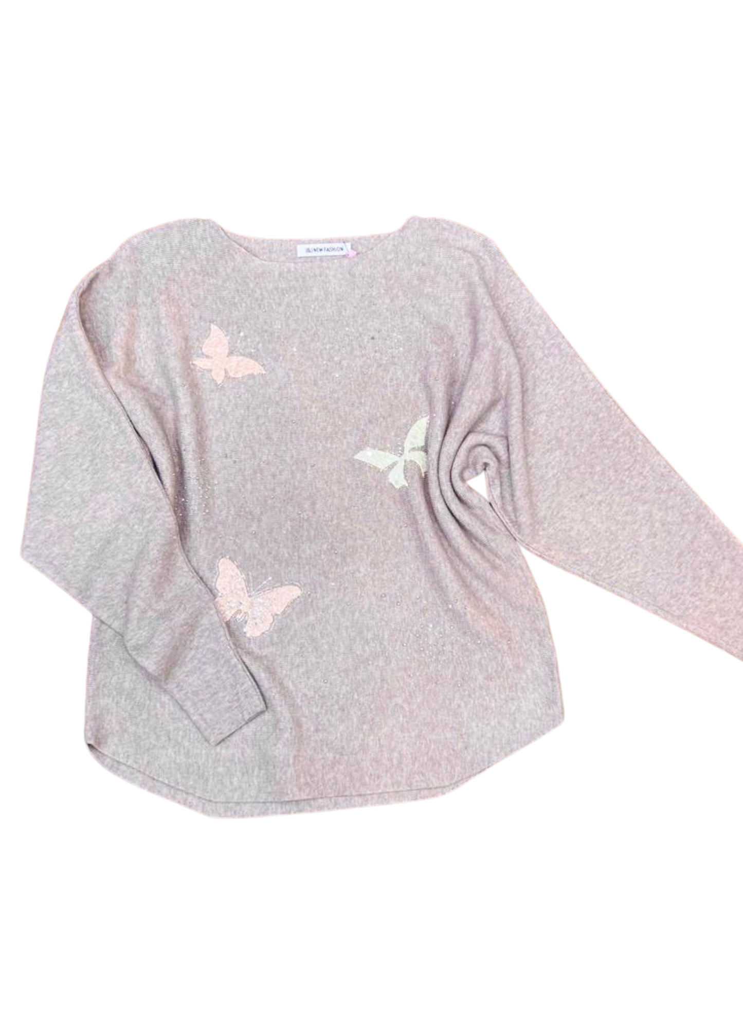 1036- Women’s Butterfly Knit Sweater – Soft & Stylish Long Sleeve Pullover