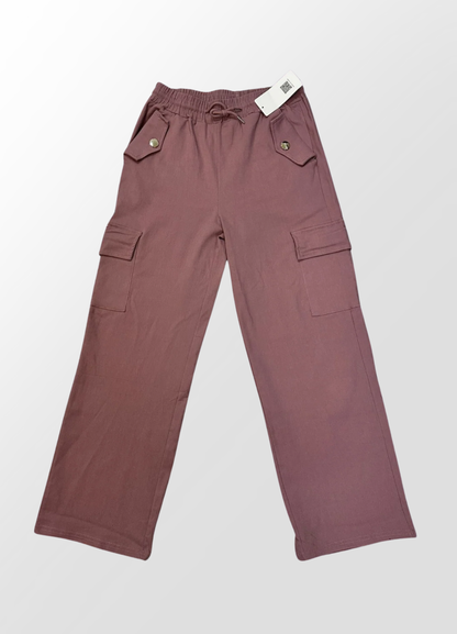 फ्लेक्सिफिट महिलाको स्लिम कार्गो प्यान्ट - ४ वटा खल्ती