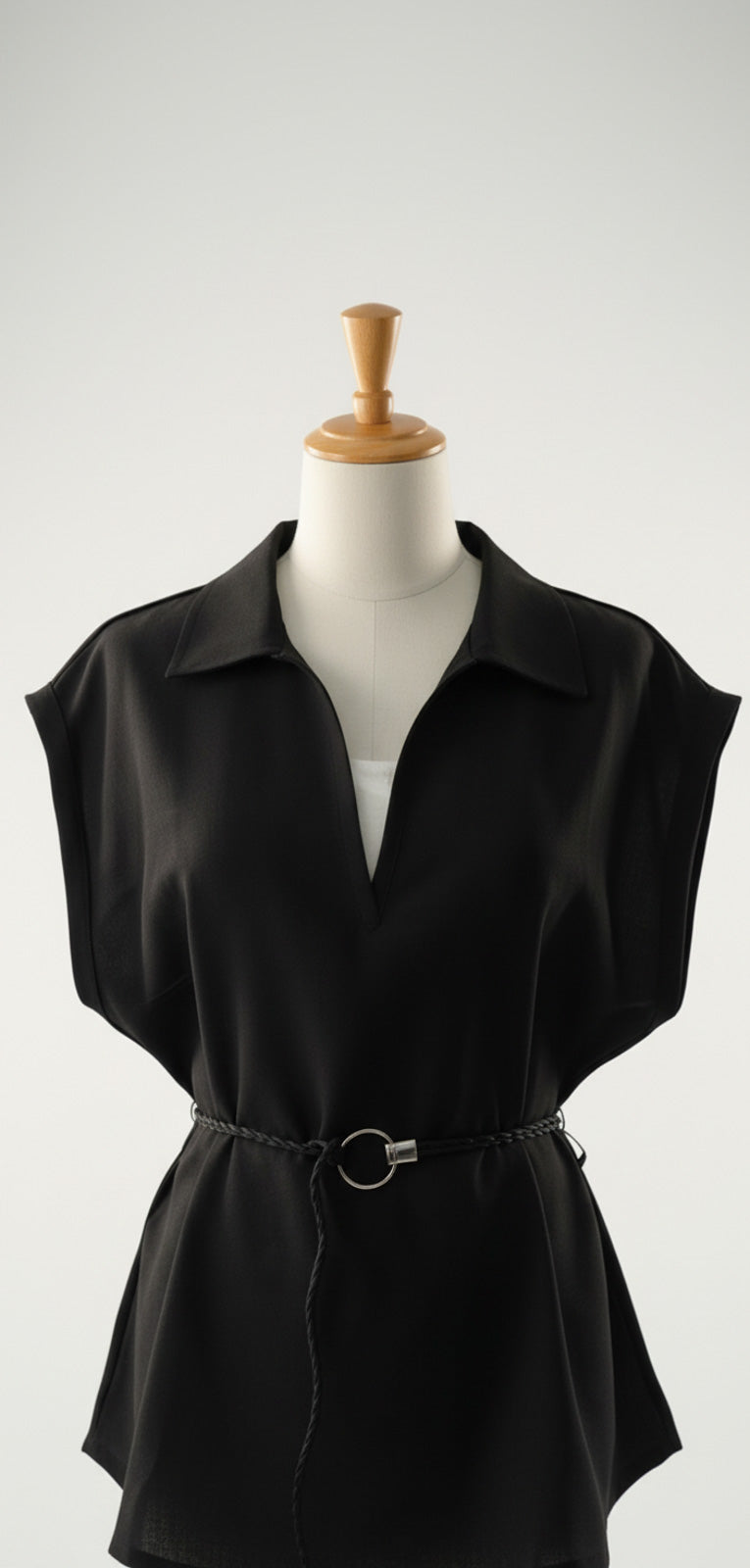 4380- Formal Top Tee with belt