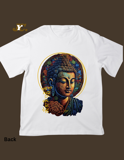 OT21-Buddha print Oversized ladies t-shirt
