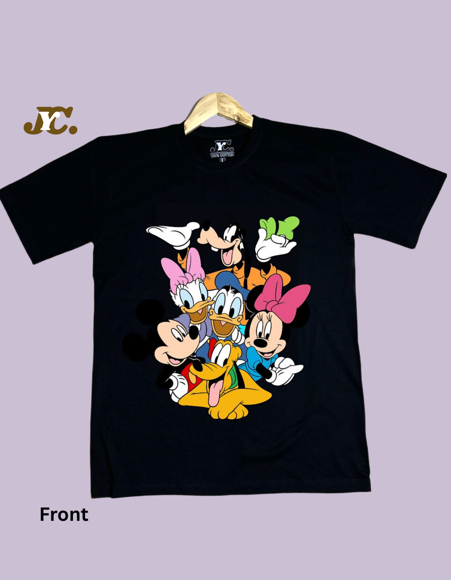 OT20- Micky Duck Print Ladies oversize t-shirt with drop shoulder
