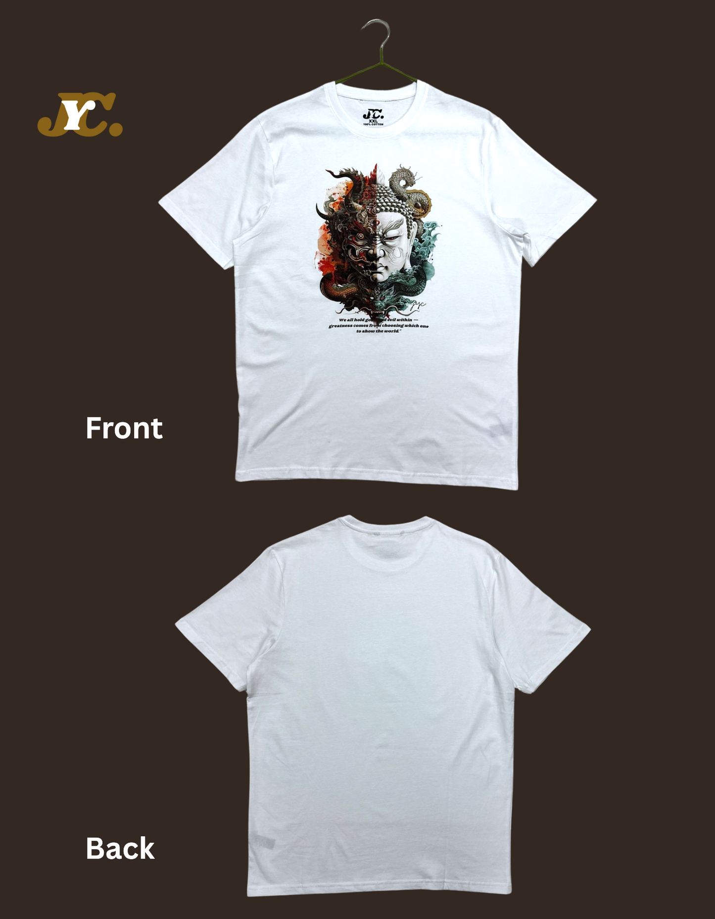 Buddha Good & Evil 100% Cotton Tees