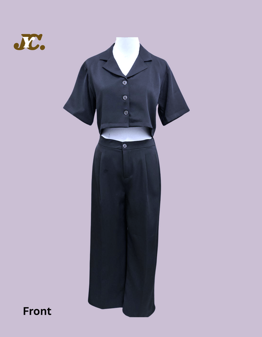 JYC Crop Shirt at Pant Set