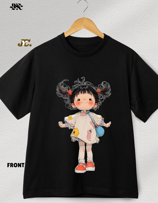2093 - Cute Girl slim fit tee