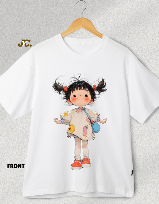 2093 - Cute Girl slim fit tee