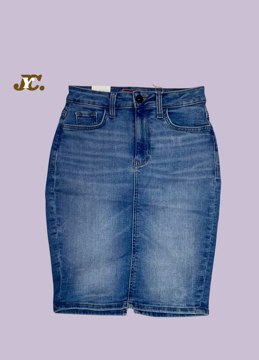 1051- Jeans Skirt - Ladies Skirt - Soft textured jeans