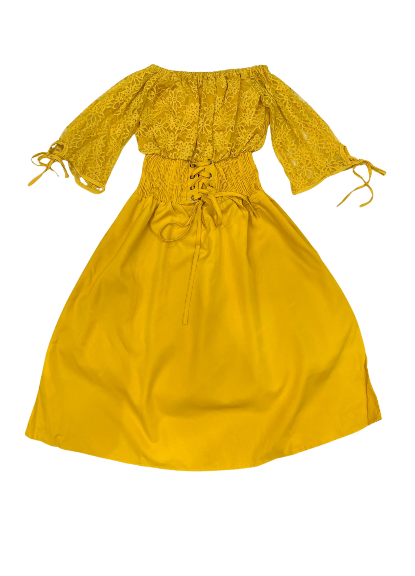 1021- Mini dress with lace - ladies mini dress with net design on top