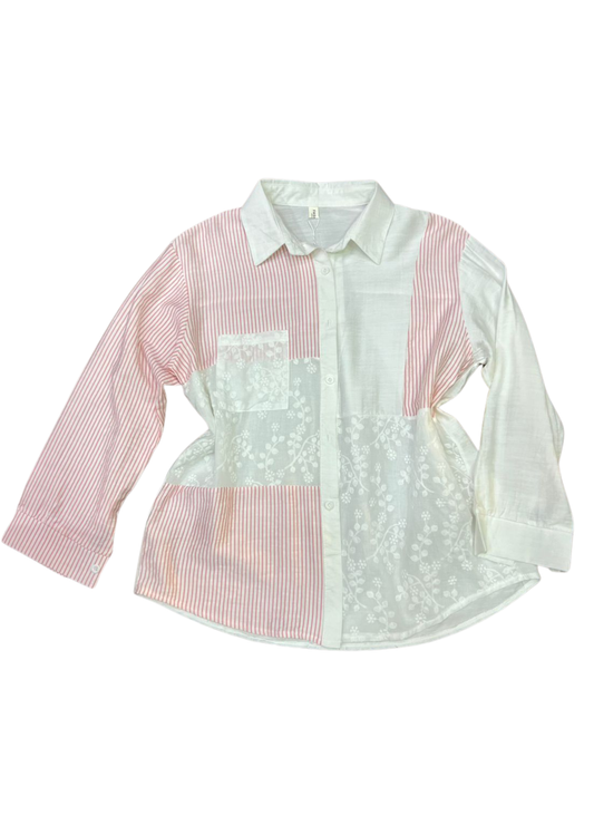 1005-Embroidery Shirt- Fashionable Shirt for Ladies