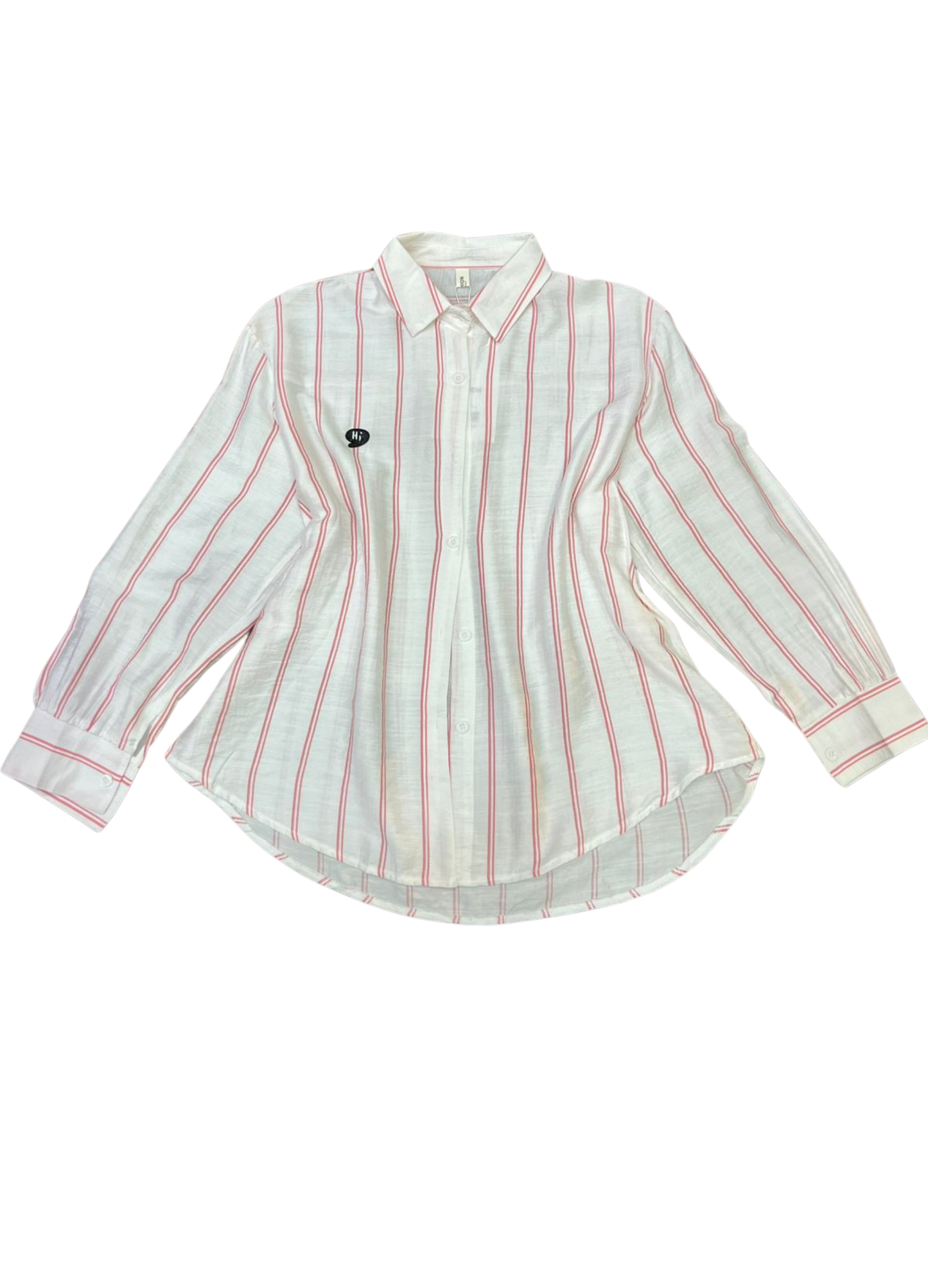 1003-Lining Print Shirt - Casual Shirt for ladies
