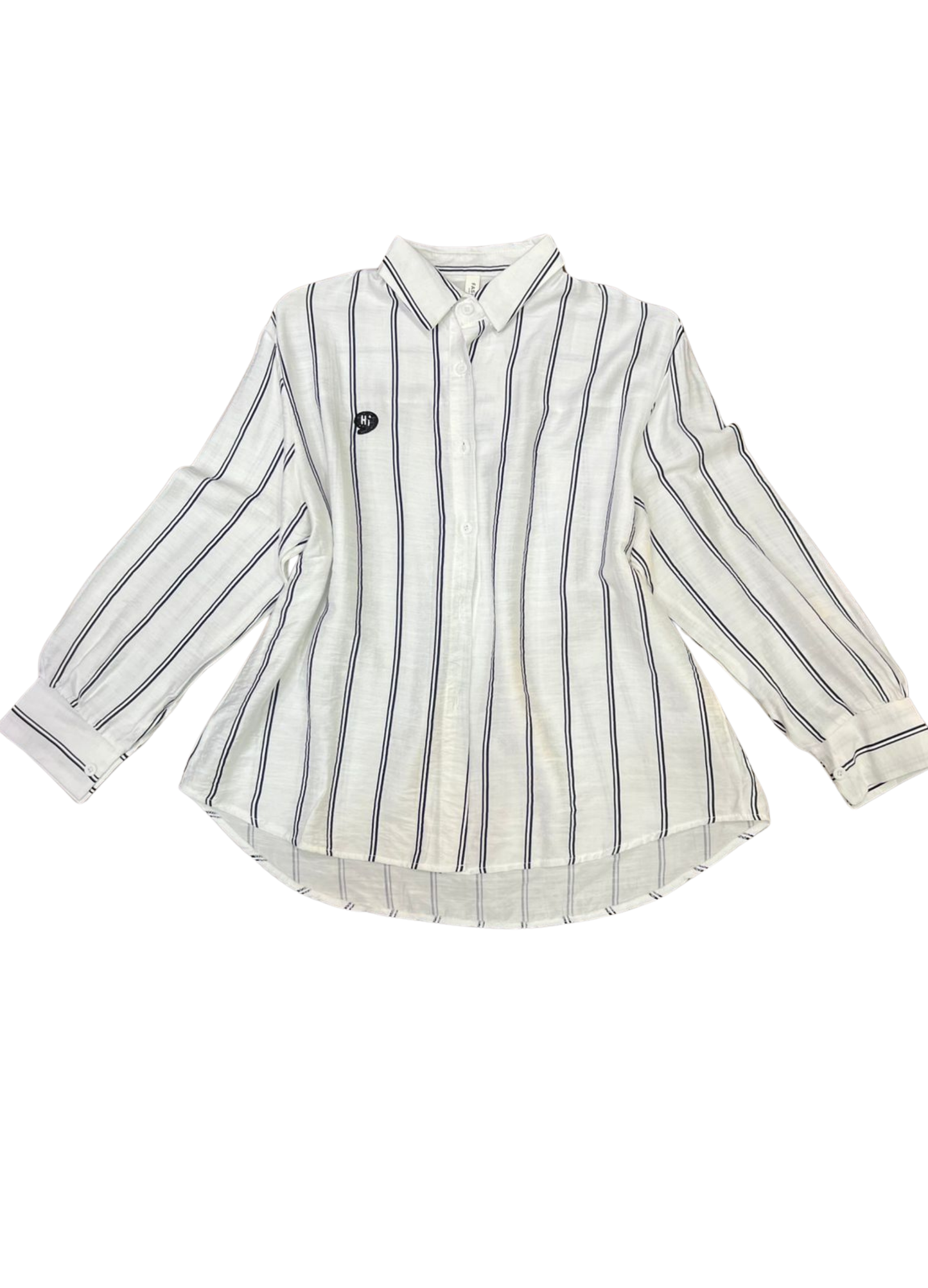 1003-Lining Print Shirt - Casual Shirt for ladies