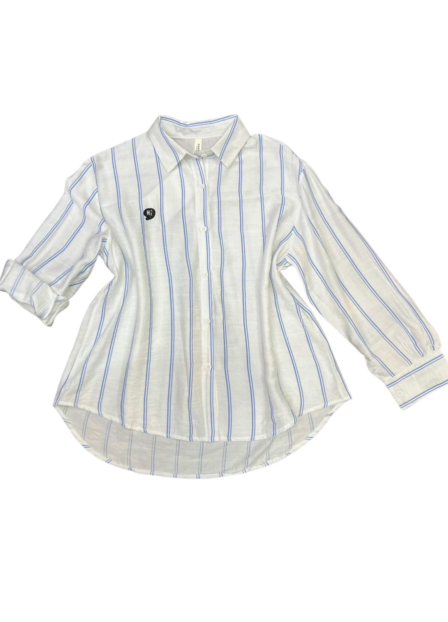 1003-Lining Print Shirt - Casual Shirt for ladies