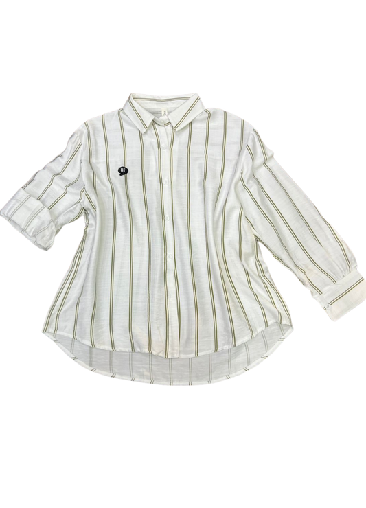 1003-Lining Print Shirt - Casual Shirt for ladies