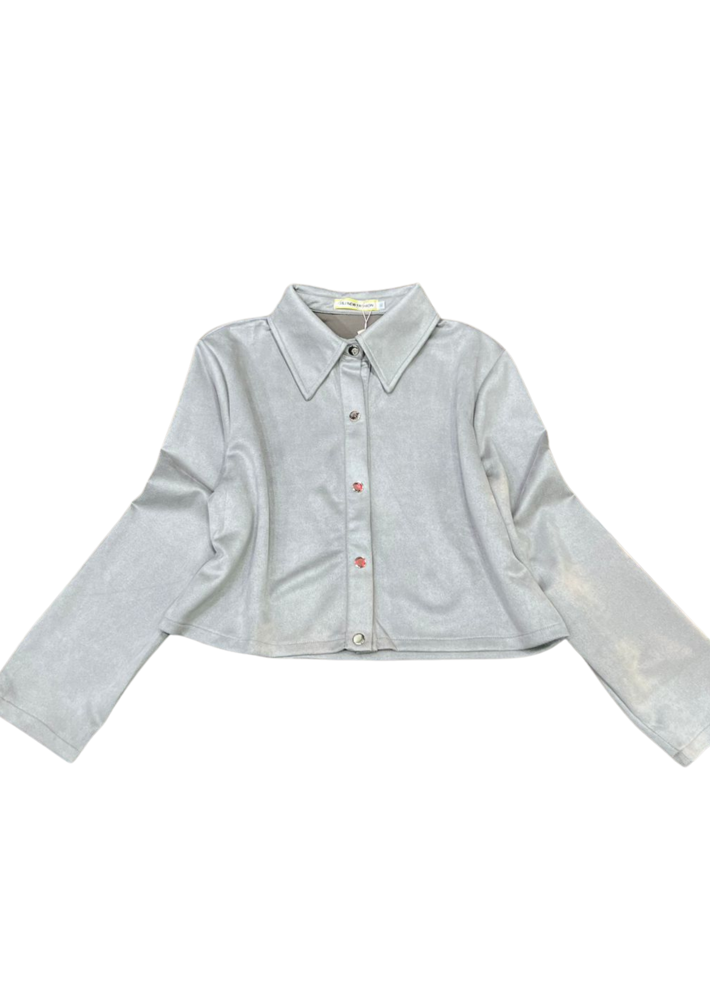 1013-Velvet Textured Crop Jacket -Winter wear for ladies