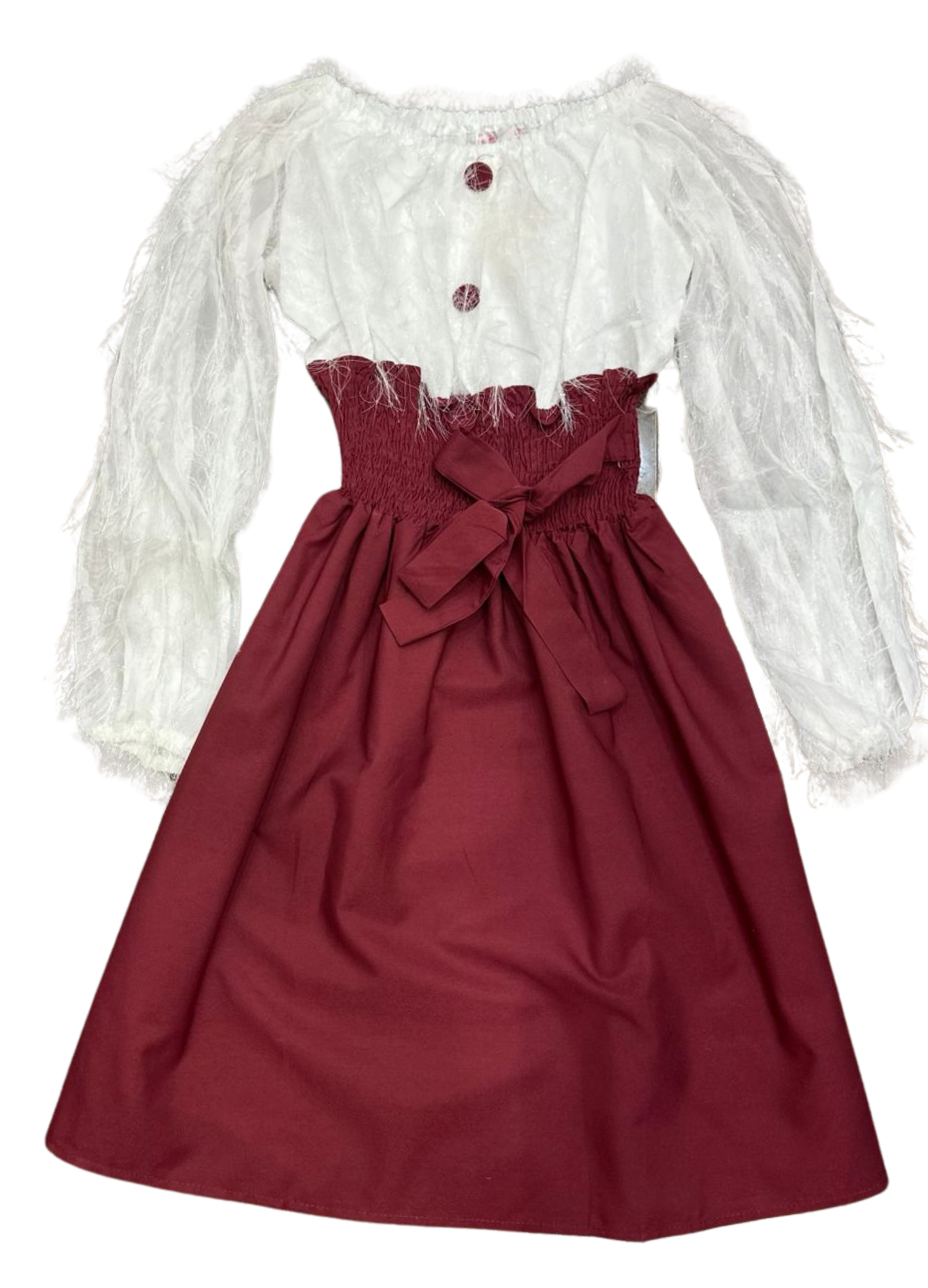 1022-Mini Dress with fur design- Ladies Mini Dress for summer