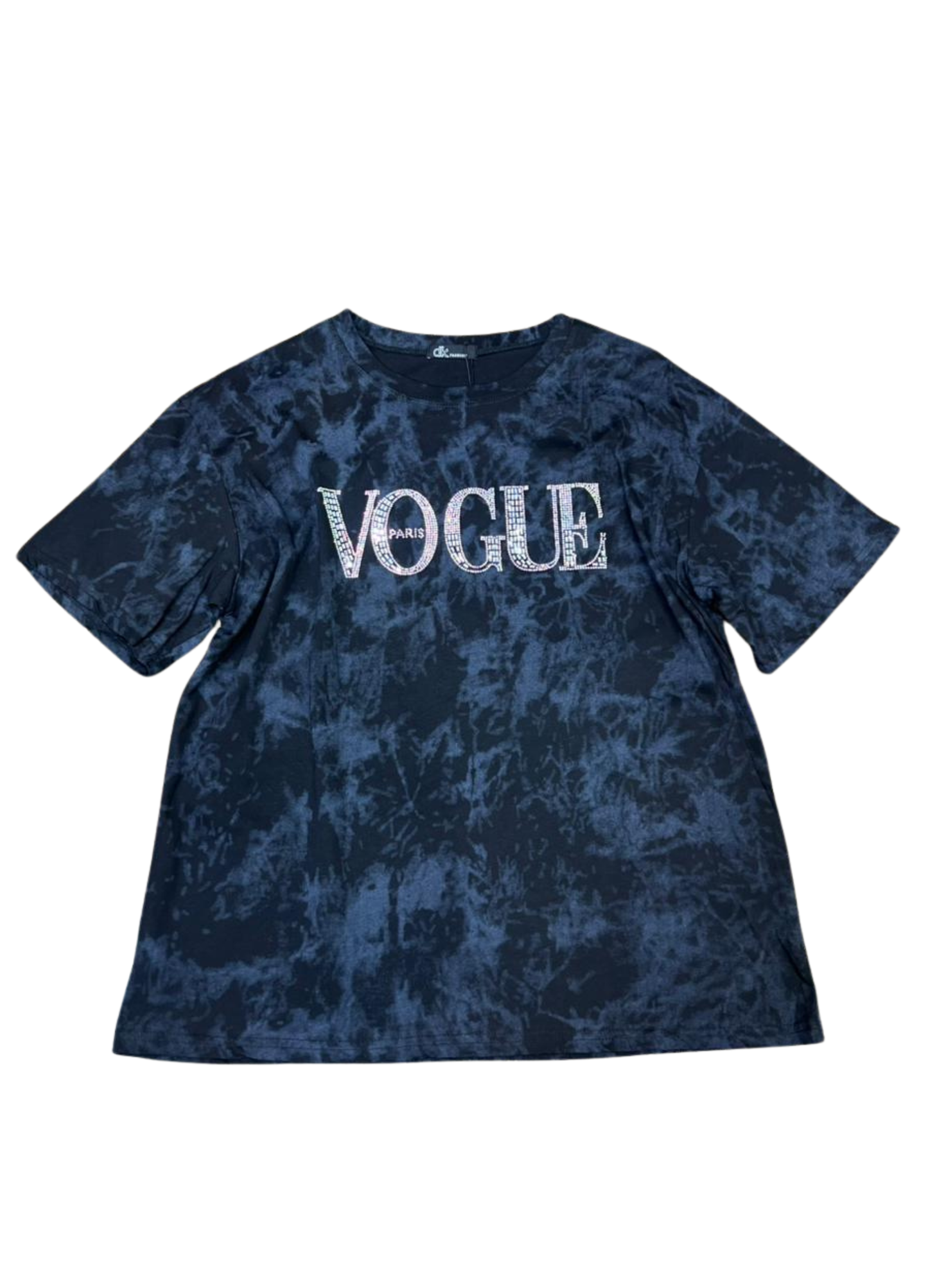 1001- VOGUE Paris Oversized Tie-Dye T-Shirt