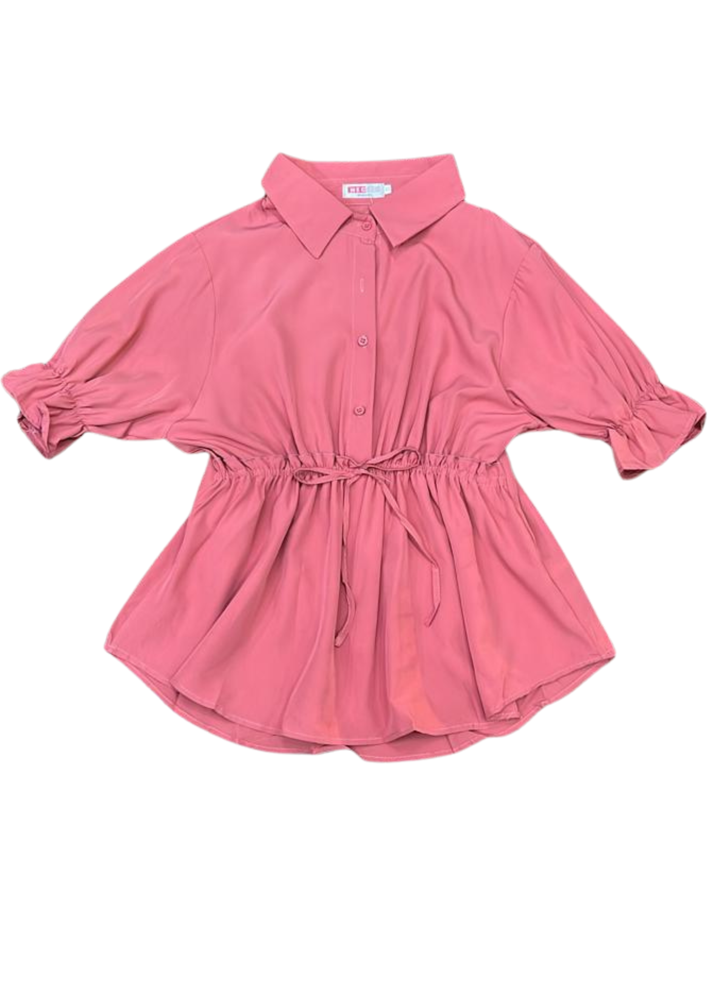 1020- Shirt Tops with Elastic on waist- Ladies summer tops