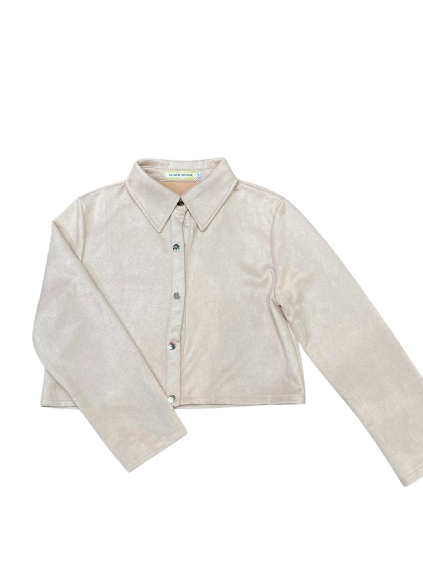 1013-Velvet Textured Crop Jacket -Winter wear for ladies