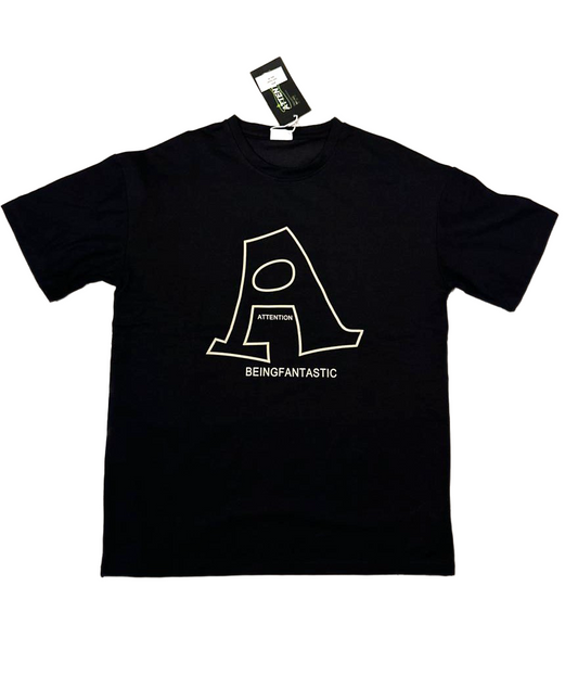Attention " Print Tshirt