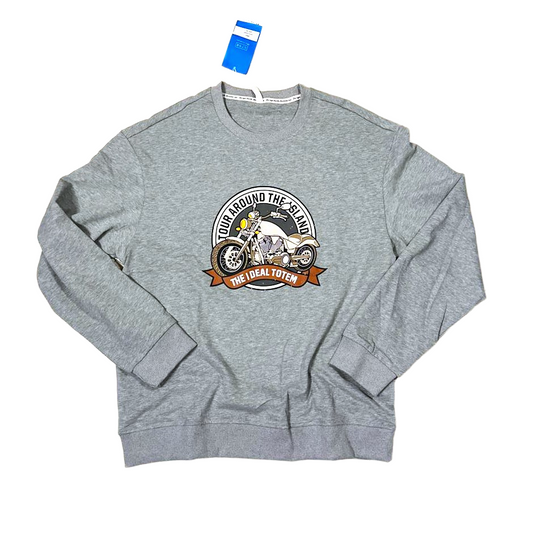 Unisex Biker Print Sweatshirt