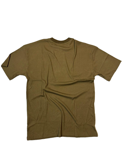 Unisex  Waffle Knit Short Sleeve Tshirt