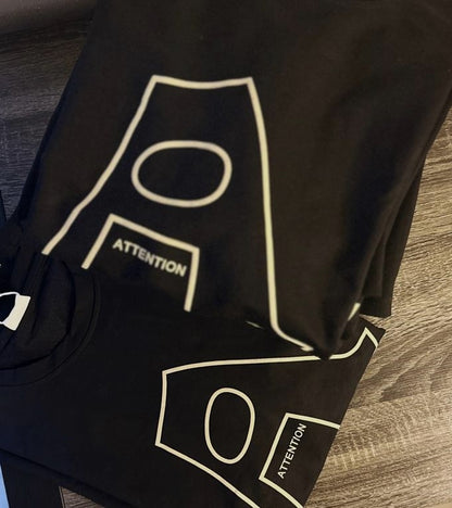 Attention " Print Tshirt