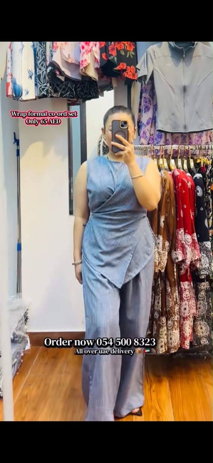 4367- Formal Wrap Co-ord Set - Formal Korean Style Co-ord Set