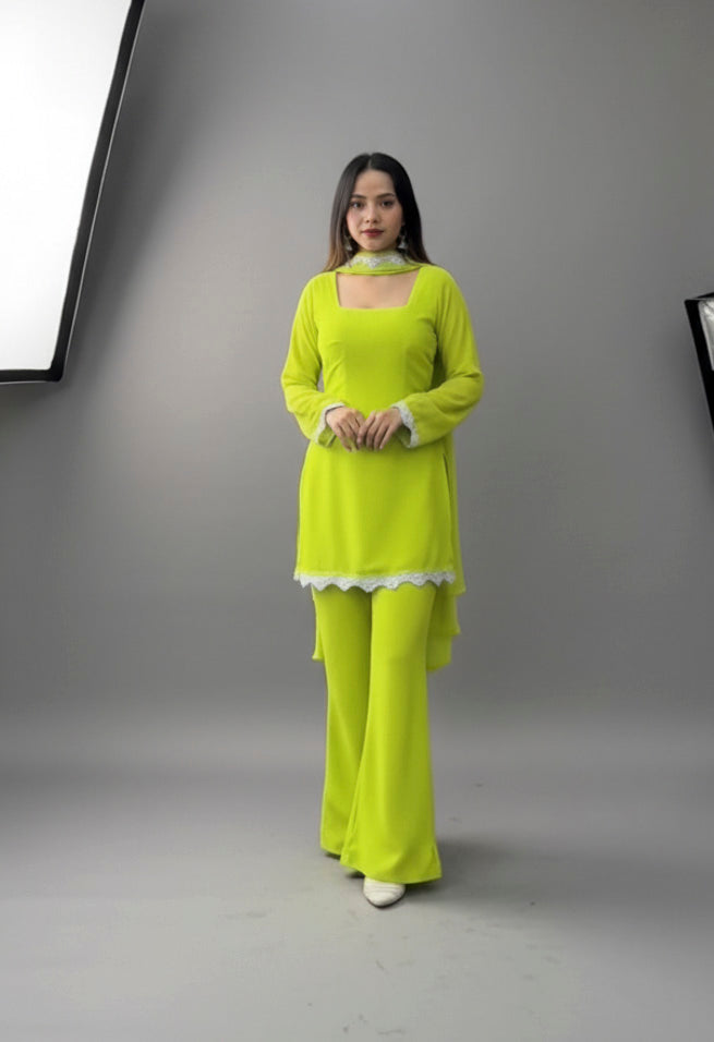 4419- 90's Plain Kurtha Set