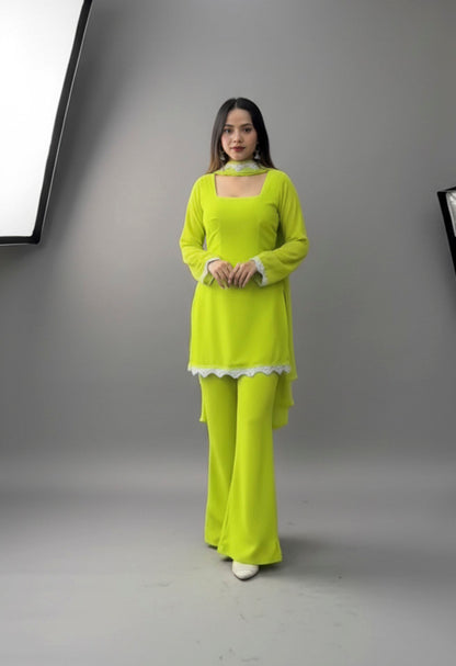 4419- 90's Plain Kurtha Set