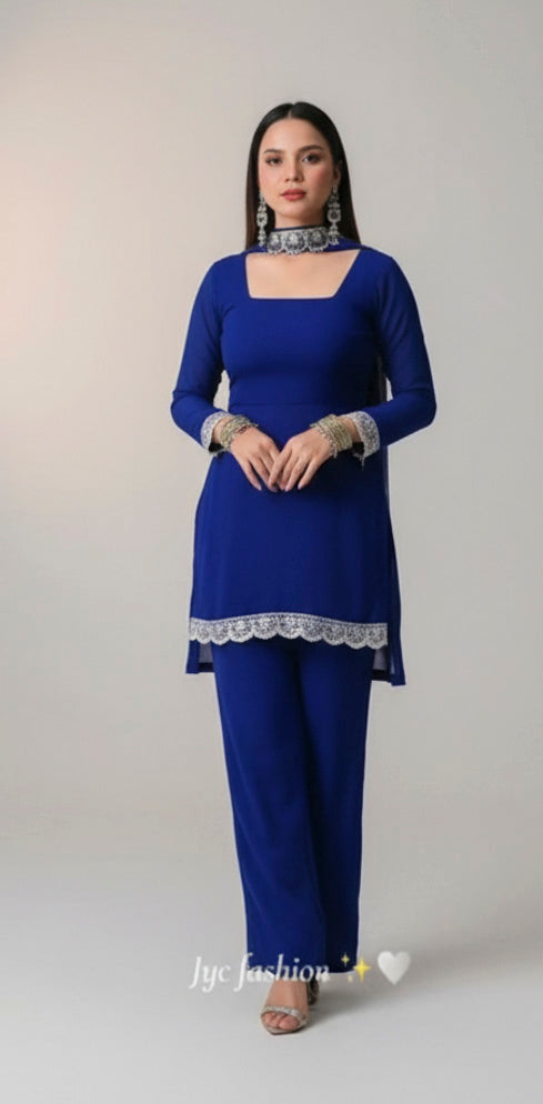 4419- 90's Plain Kurtha Set