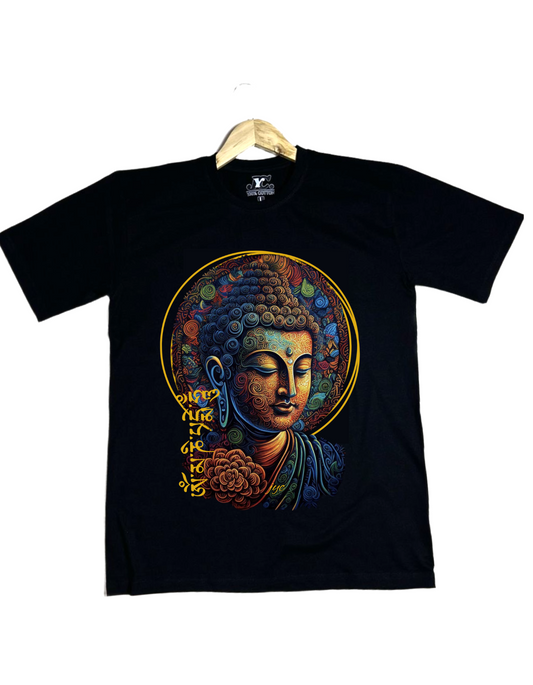 OT21-Buddha print Oversized ladies t-shirt