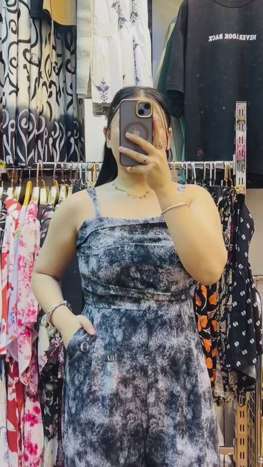 4362- Summer Jumpsuit - Adjustable strap Jumpsuit
