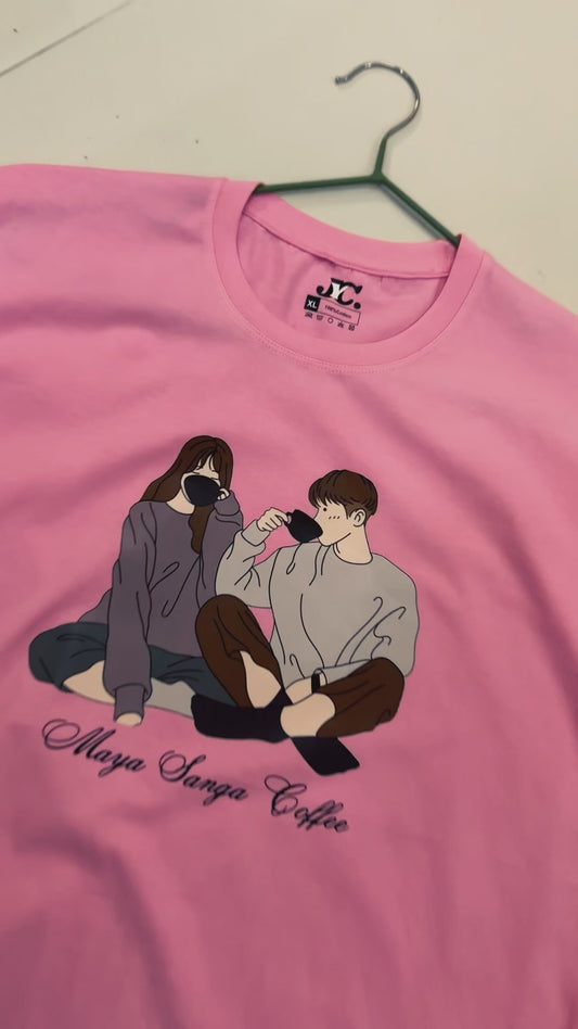 Maya Sanga Coffee Print ladies tshirt