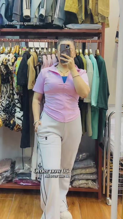 4363- Summer Terry Trouser - Cotton Track Trousers