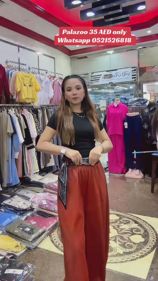 3054- Ladies Trouser W/ belt